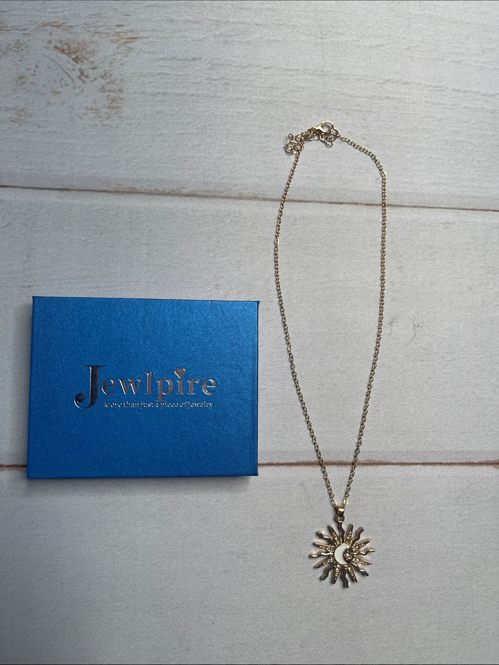 Jewlpire Sun Necklace Celestial Pendant Charm Chain